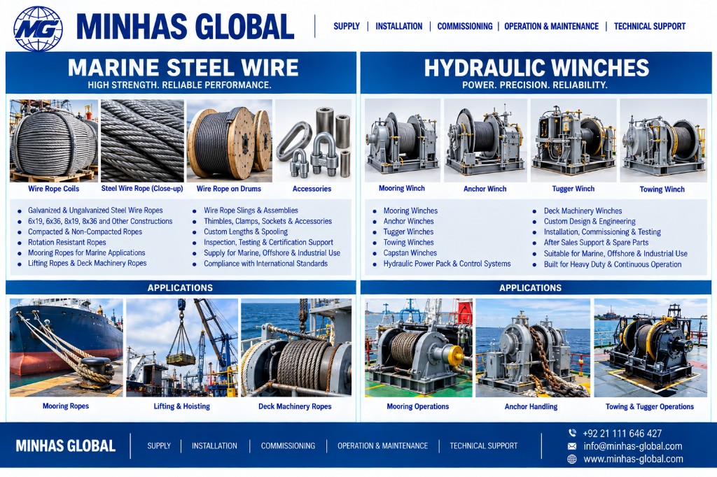 Marine Steel Wire & Hydraulic Winches